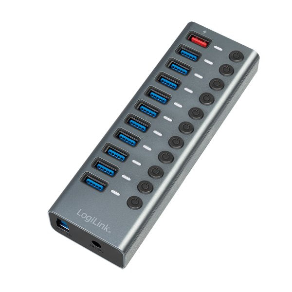 EAN 4052792065527 - LogiLink UA0388 hub de interfaz USB 3.2 Gen 1 (3.1 Gen 1) Type-B 5000 Mbit/s Gris imagen 5