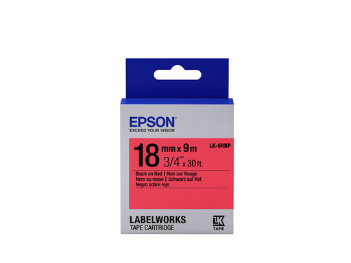 EAN 8715946611464 - Epson LK-5RBP cinta para impresora de etiquetas Negro sobre rojo imagen 1