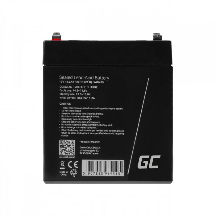 EAN 5907813969515 - Green Cell AGM batería de vehículos AGM (Separador de fibra de vidrio absorbente) 4 Ah 12 V Coche imagen 6