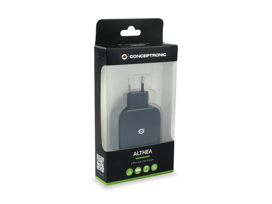 EAN 4015867209295 - Conceptronic ALTHEA04B cargador de dispositivo móvil Universal Negro Corriente alterna Interior imagen 5