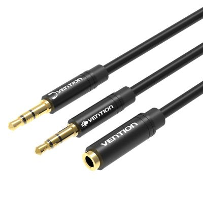 EAN 6922794740945 - Vention BBUBY cable de audio 2 x 3.5mm 3,5mm Negro imagen 1