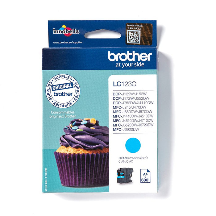 EAN 4977766713900 - Brother LC123C cartucho de tinta 1 pieza(s) Original Cian imagen 1