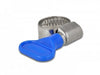 EAN 4043619194049 - DeLOCK 19404 abrazadera Azul, Metálico Abrazadera con tornillo sin fin imagen 1