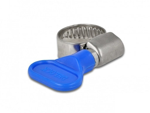 EAN 4043619194049 - DeLOCK 19404 abrazadera Azul, Metálico Abrazadera con tornillo sin fin imagen 1