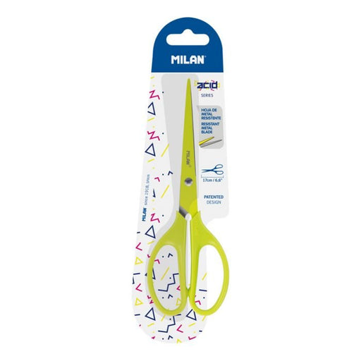 EAN 8411574085164 - Milan BWM10425Y tijera de escritorio y manualidades Tijeras de oficina Corte recto Amarillo imagen 1