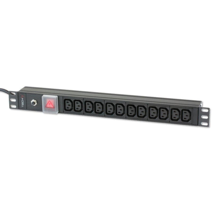 EAN 8054529023776 - Techly 023776 base múltiple 2 m 12 salidas AC Interior Negro imagen 1