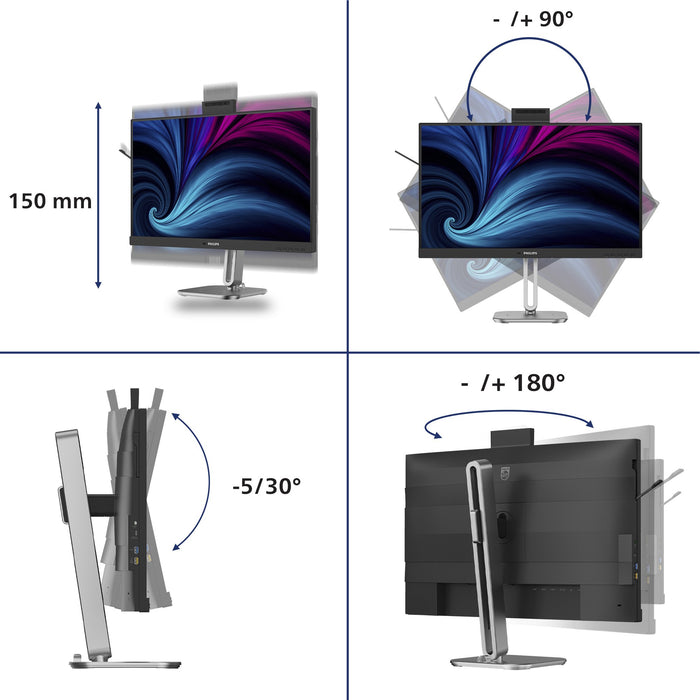 EAN 8721038007282 - Philips 27B2U4601H/00 pantalla para PC 68,6 cm (27") 2560 x 1440 Pixeles imagen 3