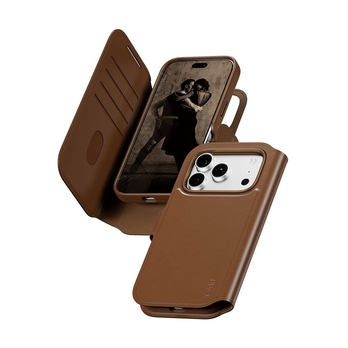 EAN 5715685043833 - PanzerGlass CARE™ by ® Tango 2-in-1 Wallet Case Brown w. MagSafe iPhone 2026 Pro | 17 Pro funda para telé imagen 1