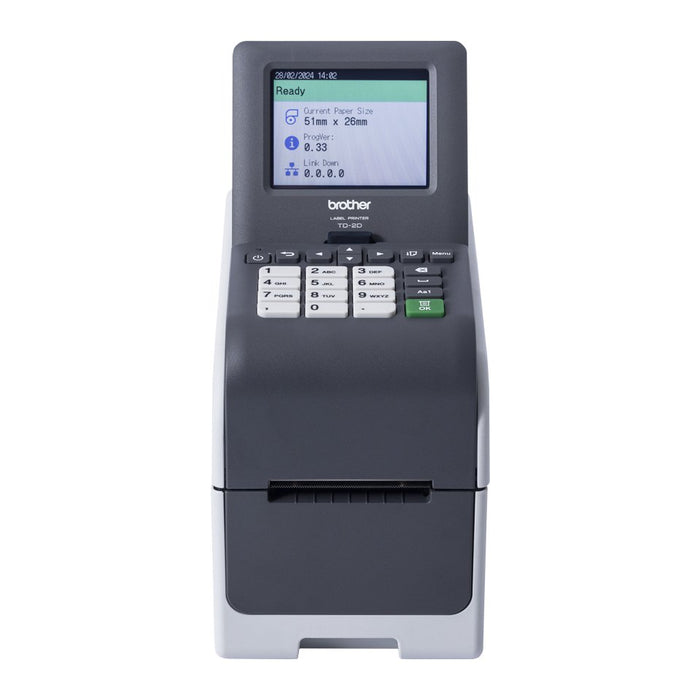 EAN 4977766834759 - Brother TD-2320DSA203 impresora de etiquetas Térmica directa 203 x 203 DPI 152 mm/s Alámbrico Ethernet imagen 1