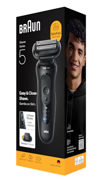 EAN 8700216645522 - Braun Series 5 52-N1200S Máquina de afeitar de láminas Recortadora Negro imagen 2