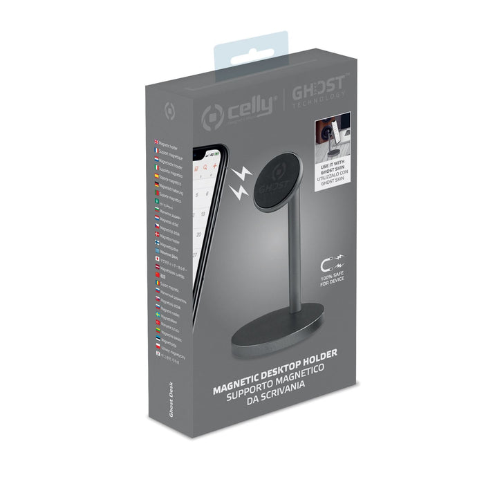 EAN 8021735748113 - Celly Ghost Desk Soporte pasivo Reproductor de MP3, Teléfono móvil/smartphone Negro imagen 7
