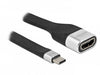 EAN 4043619869336 - DeLOCK 86933 adaptador de cable de vídeo 0,14 m USB Tipo C HDMI tipo A (Estándar) Negro, Plata imagen 2