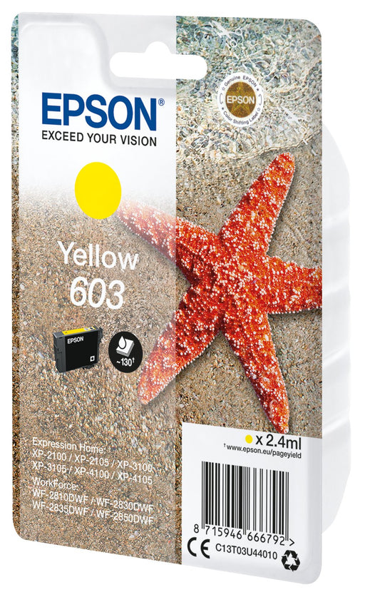EAN 8715946666792 - Epson C13T03U44010 cartucho de tinta 1 pieza(s) Original Rendimiento estándar Amarillo imagen 1