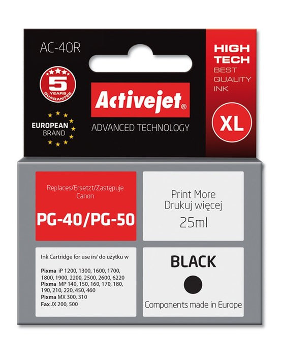 EAN 5904356294661 - Activejet AC-40R cartucho de tinta 1 pieza(s) Compatible Alto rendimiento (XL) Negro imagen 2