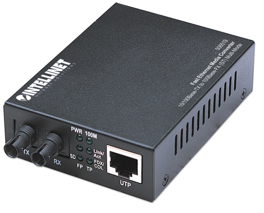 EAN 0766623506519 - Intellinet 506519 convertidor de medio 100 Mbit/s 1310 nm Multimodo Negro imagen 1