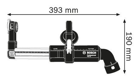EAN 3165140733977 - Bosch GDE 16 Plus Professional Sistema de extracción de polvo imagen 5
