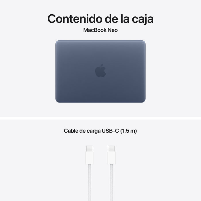 EAN 195950853391 - Apple MacBook Neo Apple A Portátil 33 cm (13") Wi-Fi 6E (802.11ax) macOS Tahoe Indigo imagen 10