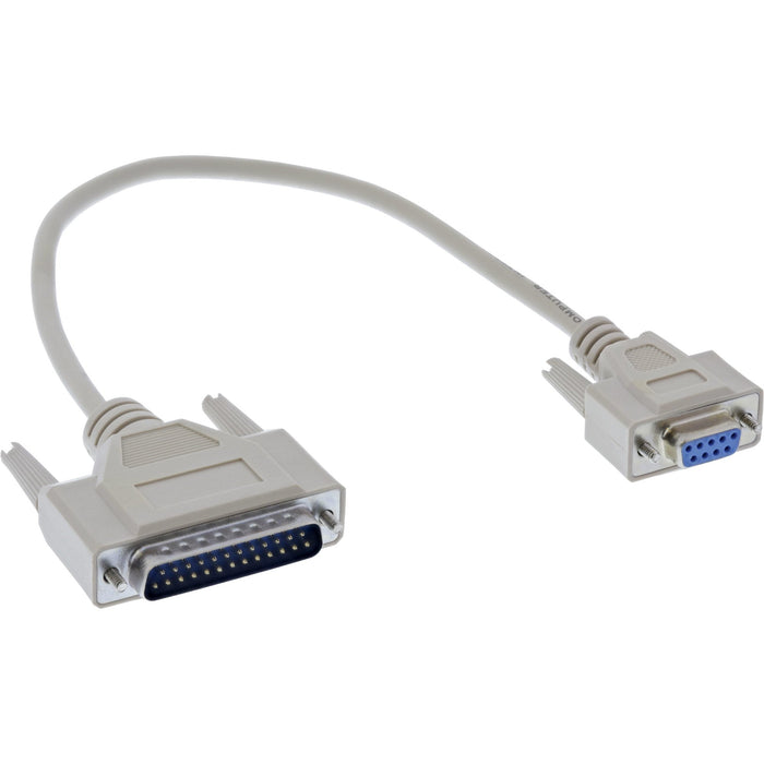 EAN 4043718258079 - InLine S-19255A cable de serie Gris 0,33 m DB9F DB25M imagen 1