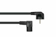 EAN 4066857002440 - Kabelmeister SK0151-S010 cable de transmisión Negro 1 m Enchufe tipo E+F IEC C15 imagen 2