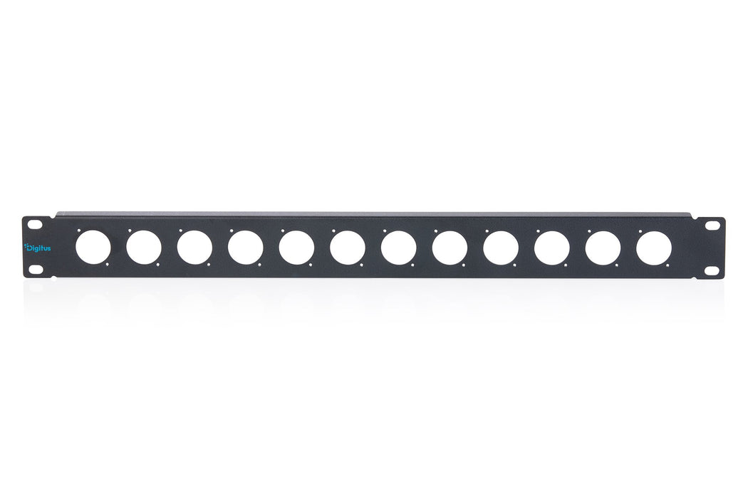 EAN 4016032510628 - Digitus 1U rack panel for 12 x D-Type modules Panel de conectores imagen 3
