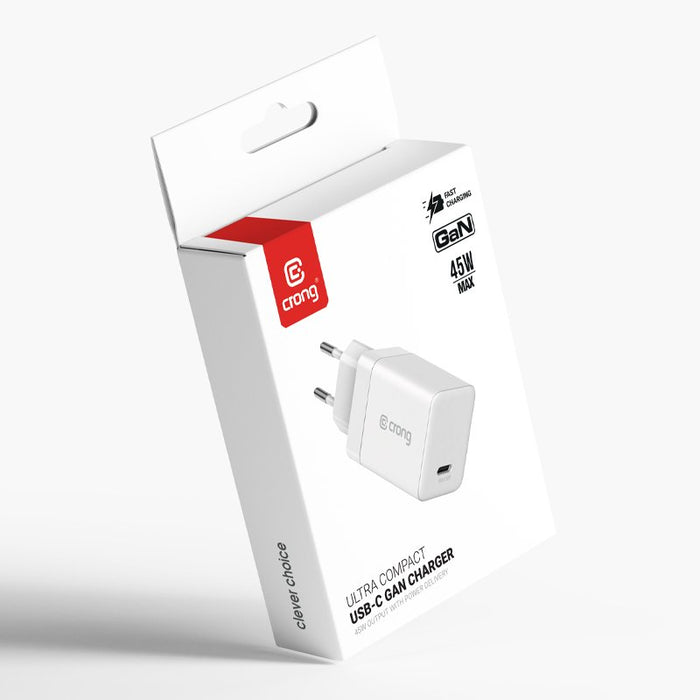EAN 5904310706308 - Crong CRGGN1C45WHI cargador de dispositivo móvil Auriculares, Portátil, Batería portátil, Smartphone, Rel imagen 4