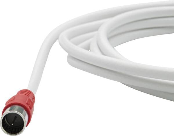 EAN 4012386435846 - Transmedia FQMS 6.0 cable coaxial 6 m Tipo F Rojo, Blanco imagen 4
