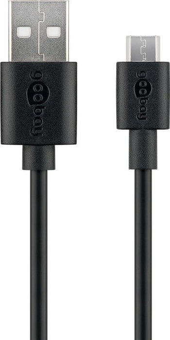 EAN 4040849386602 - Goobay 38660 cable USB USB 2.0 2 m USB A Micro-USB B Negro imagen 1