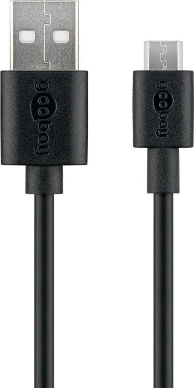 EAN 4040849386602 - Goobay 38660 cable USB USB 2.0 2 m USB A Micro-USB B Negro imagen 1