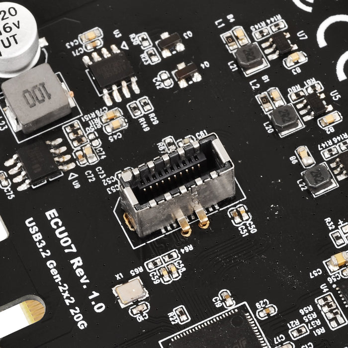 EAN 4710679811444 - Silverstone ECU07 tarjeta y adaptador de interfaz Interno USB 3.2 Gen 2x2 Type-C imagen 6