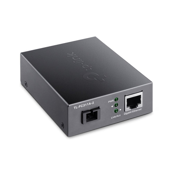 EAN 6935364010560 - TP-Link TL-FC311A-2 convertidor de medio 1000 Mbit/s Monomodo Negro imagen 2