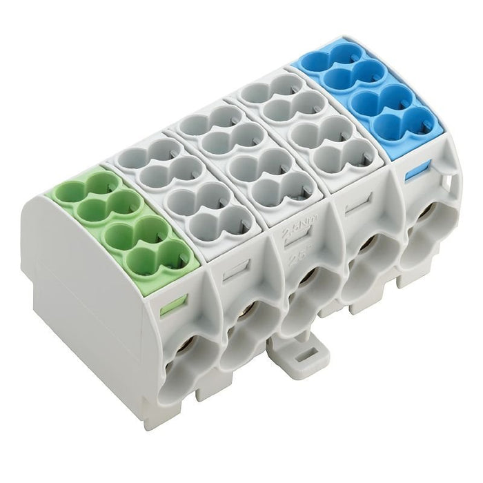 EAN 4050118385229 - Weidmüller WPD 501 2X25/2X16 1XGN/3XGY/1XBL bloque de terminales 5 Gris claro imagen 1