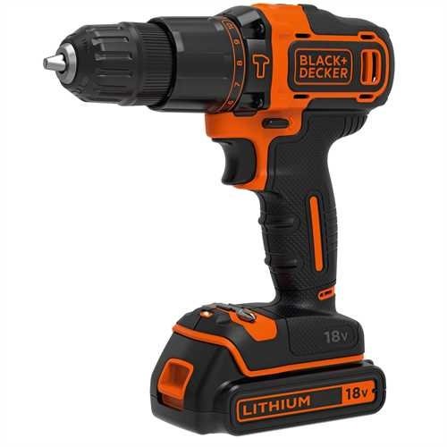 EAN 5035048641125 - Black & Decker BDCHD18-QW taladro 1400 RPM Negro, Naranja imagen 1