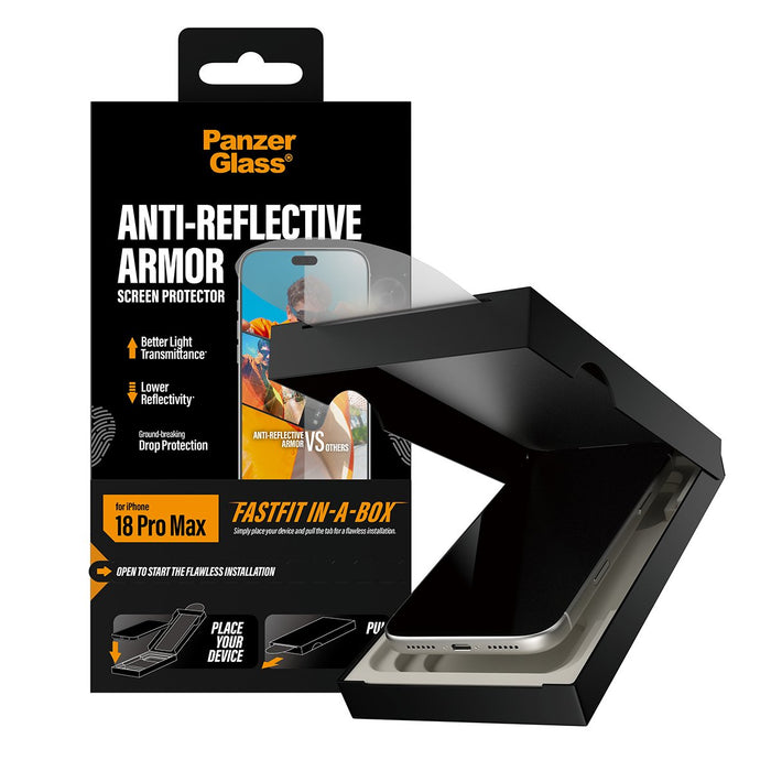 EAN 5715685043581 - PanzerGlass ® Anti-reflective Armor Screen Protector iPhone 2026 Pro Max w. FASTFIT IN-A-BOX Protector de imagen 5
