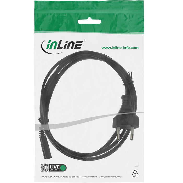 EAN 4043718101160 - InLine 4043718101160 Negro 2 m CEE7/16 C7 acoplador imagen 2