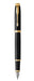 EAN 3501179316529 - Parker IM pluma estilográfica Sistema de carga por cartucho Negro, Oro 1 pieza(s) imagen 4