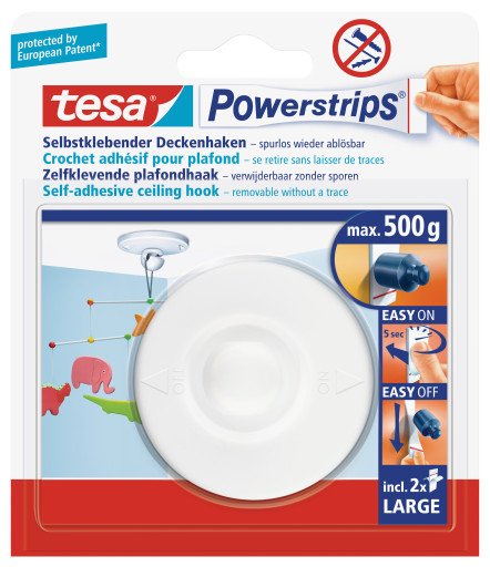 EAN 4042448105684 - TESA 58029-00020 gancho para almacenamiento Blanco 1 pieza(s) imagen 2