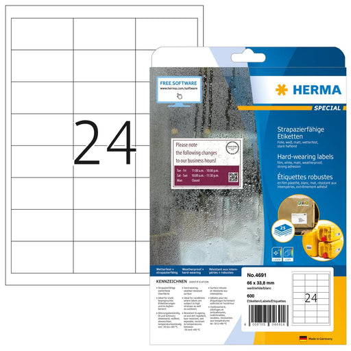 EAN 4008705046916 - HERMA 4691 etiqueta de impresora Blanco Etiqueta para impresora autoadhesiva imagen 1