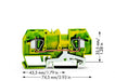EAN 4044918471794 - Wago 282-907 bloque de terminales Verde, Amarillo imagen 2