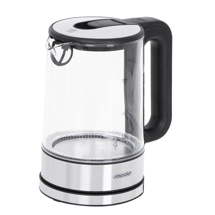 EAN 5903887803915 - Mesko Home MS 1301B tetera eléctrica 1,7 L 2200 W Negro, Acero inoxidable, Transparente imagen 3