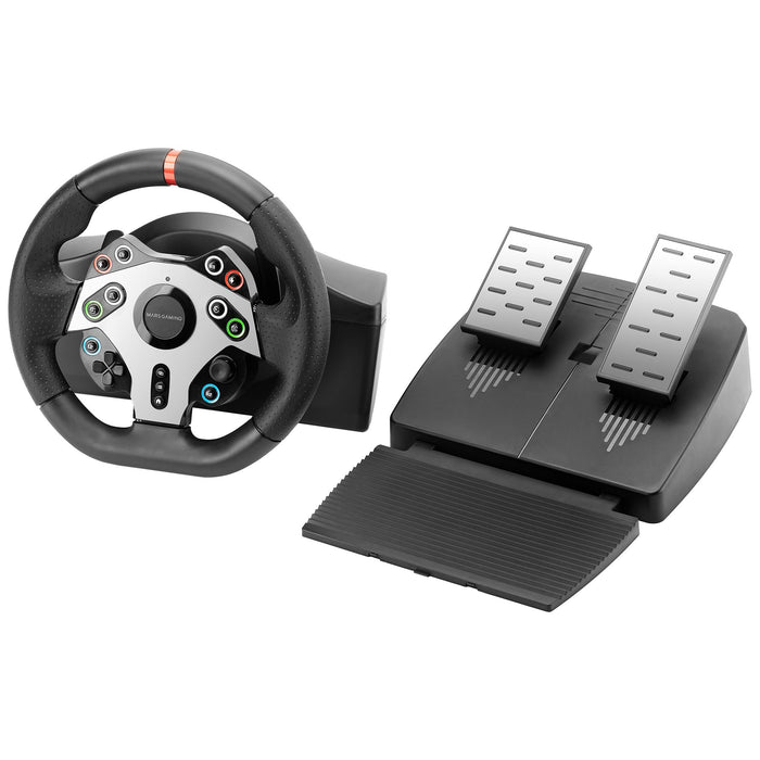 EAN 8435693115496 - Mars Gaming MWHRSXTWO mando y volante Negro USB Volante + Pedales Analógico Playstation 3, PlayStation 4, imagen 1