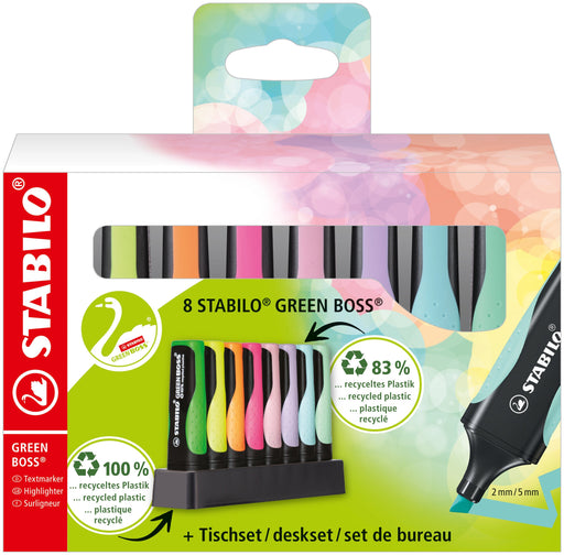 EAN 4006381572842 - STABILO GREEN BOSS marcador 8 pieza(s) Punta cónica Multicolor imagen 1