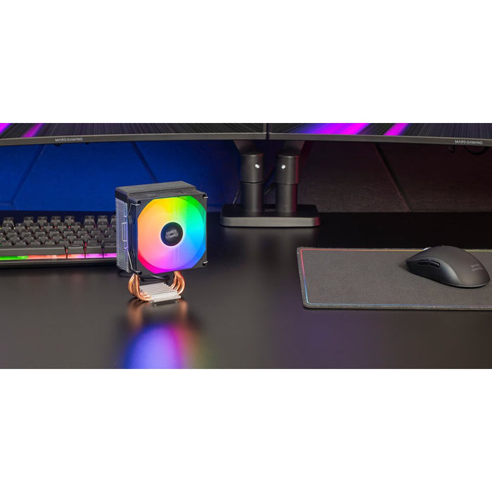 EAN 8435693113249 - Mars Gaming MCPU-X2 Procesador Refrigerador de aire 9 cm Negro 1 pieza(s) imagen 7