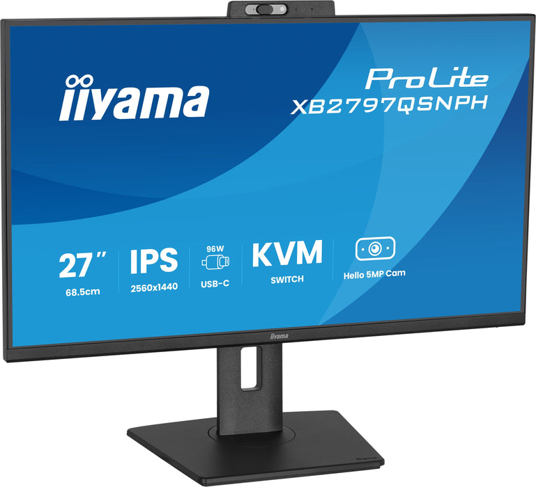 EAN 4948570125975 - iiyama ProLite XB2797QSNPH-B1 27IN IPS LCD 4MS 2560X1440 350CD/M2 HDMI/DP/USB 2 pantalla para PC 68,6 cm  imagen 6