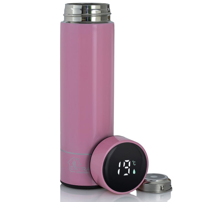 EAN 5905090335832 - Extralink MUG-SMART500 PINK taza de viaje 500 ml Acero inoxidable imagen 1