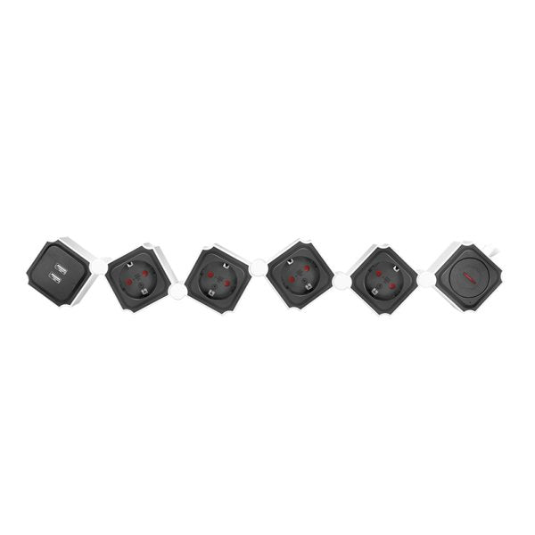 EAN 4052792065367 - LogiLink LPS276U base múltiple 1,5 m 4 salidas AC Interior Gris imagen 8