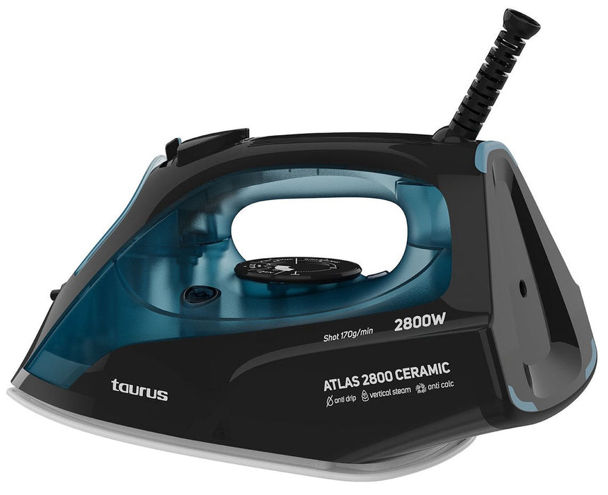 EAN 8414234187093 - Taurus ATLAS 2800 CERAMIC Plancha a vapor Suela de cerámica 2800 W Negro, Azul, Gris imagen 3