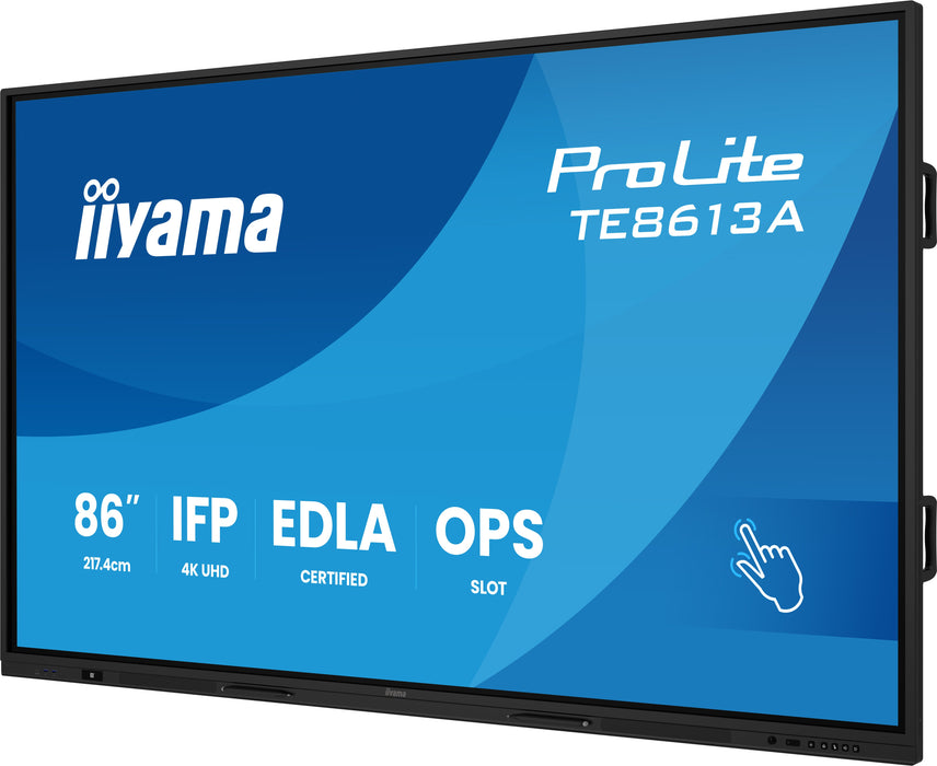 EAN 4948570128136 - iiyama TE8613A-B3AG pantalla de señalización Panel plano interactivo 2,17 m (85.6") LCD Wifi 500 cd / m²  imagen 4
