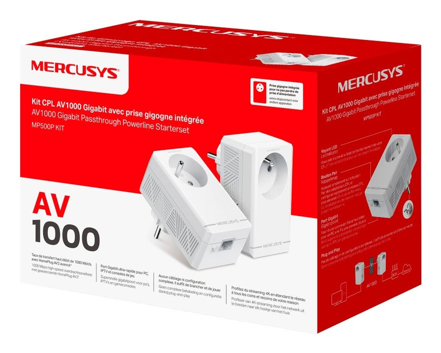 EAN 6957939004262 - Mercusys AV1000 1000 Mbit/s Ethernet Blanco 2 pieza(s) imagen 4