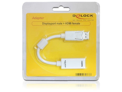 EAN 4043619617678 - DeLOCK 61767 adaptador de cable de vídeo 0,125 m DisplayPort HDMI tipo A (Estándar) Blanco imagen 2