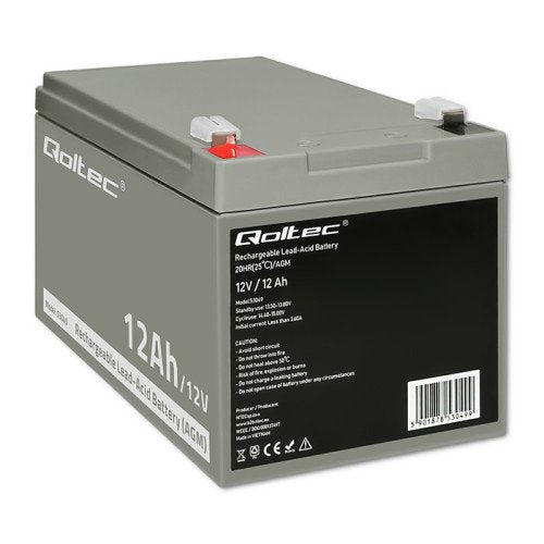 EAN 5901878530499 - Qoltec 53049 batería para sistema ups VRLA AGM 12 V 12 Ah imagen 9